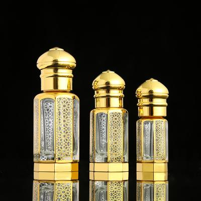 China CJ-Hot Sale 3ml -6ml -12ml Custom Essential Oil Bottles Europe Logo Mini Attar Fancy Crystal Glass for sale