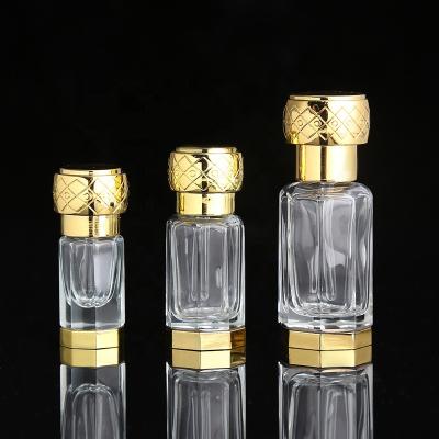 China Europe CJ-Fancy Custom Refillable Arabic Glass Essential Oil Bottles Arabic Small Crystal Perfume Bottles for sale