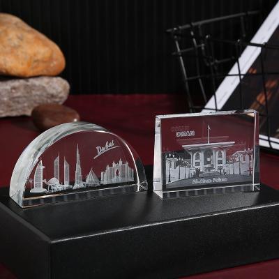 China Custom CJ Square 3D-New Europe Design Laser Etched Engraved Crystal Cube For Paperweight Award Gifts for sale