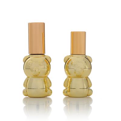 China Personal Care Luxury Gold Plating 8ml Attar Essential Oil Glass Bottle For Oud Oil for sale