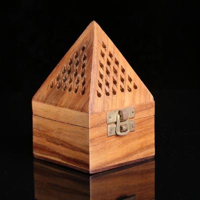 China CJ-Hot Sale Japanese Wooden Home Decoration Incense Censer Arabic Bakhoor Censer for sale