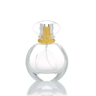 China Personal Care 50ml CJ-Empty Round Shaped Perfume Bottle Glass Bottle for sale