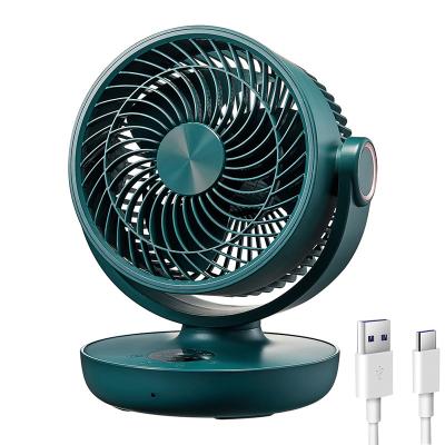 China High Speed Table Air Fans Portable USB Chargeable Desk Fan Rechargeable for sale