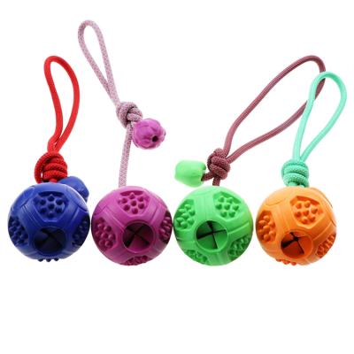 China Funny Stored Interactive Dogs Rugby Toys Clean Teeth Sweep Dog Toy Ball For Chewers Aggressive Rubber Ball Interactive Slow Feeding for sale