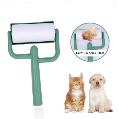 China Stocked Sticky Roller Pet Hair Remover Roller Dog Cat Hair Remover Stick Brush Hair Cleaning Brush for sale