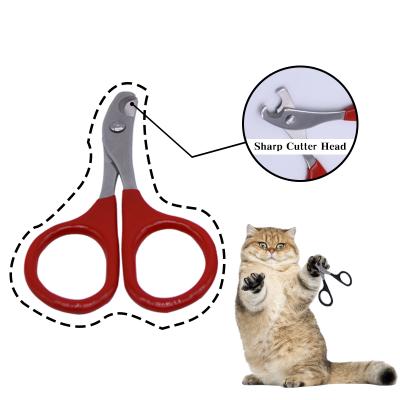 China Viable Pet Nail Clippers Cat Trimmer Safety Cutting Nails Dog Nail Grooming Tools for sale