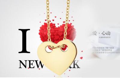 China Heart Pendant Necklace Fashion Jewelry for Women Stainless Steel Necklace for sale