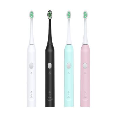 China Factory Shenzhen OEM ODM Travel Black Rechargeable Automatic Adult One Slim Private Label Sonic Ultrasonic Electric Toothbrush 600mAh for sale