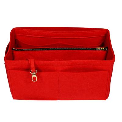 China Factory Price Fully Protective / Eco-friendly Hanging Felt Bag Purse Insert Organizer For Branded Handbag for sale