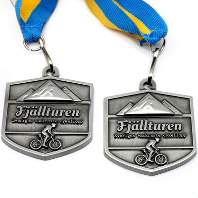 China Custom Europe hot sale metal bicycle race medal for finisher for sale