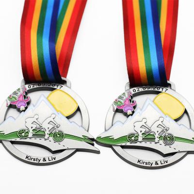 China New custom Europe 3D metal cycle series racing bike medal for sale