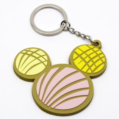 China Wholesale Cheap Custom PVC Manufacturer Plastic 2D Silicon 3D PVC Key Chain Rubber Soft Key Chain for sale