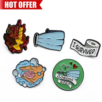 China Europe Metal Pins Wholesale Hat Pins Gold Plated Soft Hard Enamel Custom Pin for sale