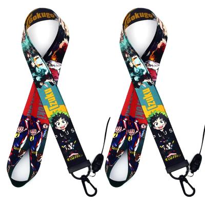 China Factory Direct Sale Durable Custom Sublimation Printing Cartoon Anime Neck Strap Lanyard For Kids for sale