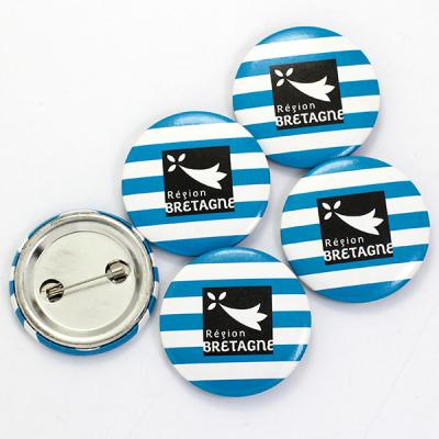 China Wholesale 3D Button Badge Maker Custom 58mm Printed Design Logo Blank Plastic Magnetic Pins Round Tin Button Badge for sale