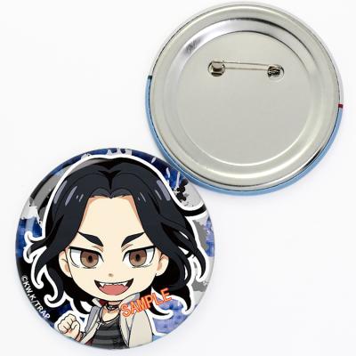 China Hot 3D Design Round Cheap Metal 58mm Tin Pin Button Custom Anime Badge for sale