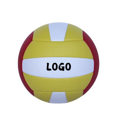 China Custom Printed Colorful PU Brand Volleyball PVC PU Fiber Leather Volleyball Ball for sale