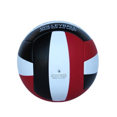 China Custom Printed Colored PU Brand Volleyball PVC PU Fiber Leather Volleyball Ball for sale