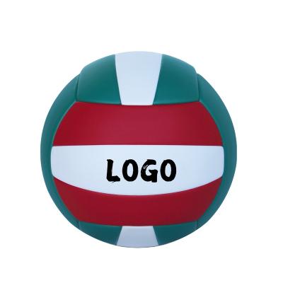 China Custom Printed Colorful PU Brand Volleyball PVC PU Fiber Leather Volleyball Ball for sale