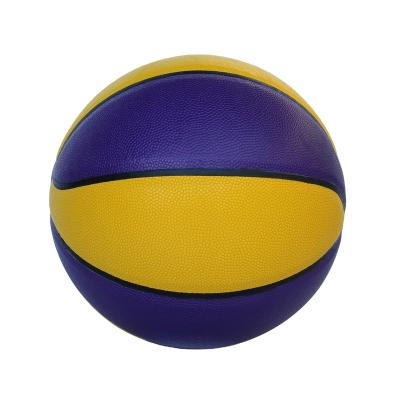 China Good Selling PU Leather Custom Size 5 Anti-leakage Basketball Game Leather Ball For Outdoor Courts for sale