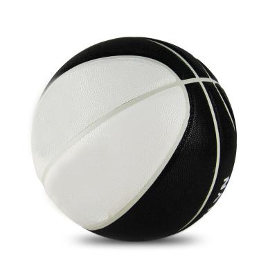 China Custom High Quality Soft Compound Leather Ball Hygroscopic Sanhuan Logo Brand Basketball Leather Ball for sale