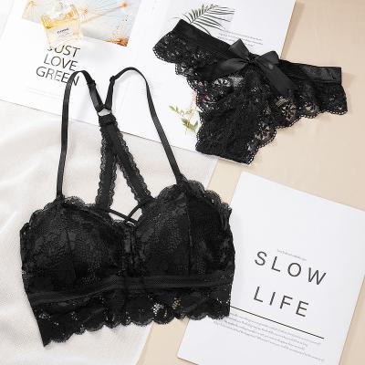 China Women's QUICK DRY seamless bra and panty set beautiful back one-piece wrapped se breast care bras new style chest suit lace for sale