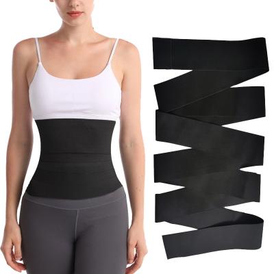 China New Trend Breathable Logo Wrap Waist Trainer Corset Custom Made Belly Shaper Lose Weight Trimmer Belt for sale