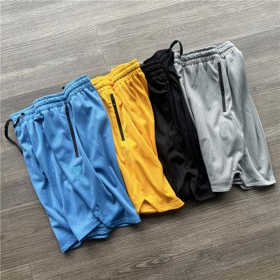 China Breathable Design Custom Sublimation Printing Streetwear Mesh Shorts 100% Polyester Mens Basketball Gym Shorts for sale