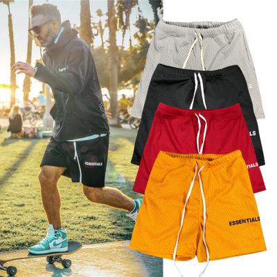 China Wholesale Custom Polyester Breathable Mesh Logo Print Summer White Mens Shorts Sublimation Jogger Gym Shorts/ for sale