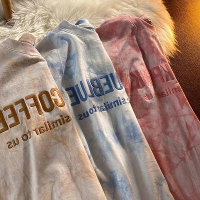 China Anti-Wrinkle Terry Chenille Embroidery March Expo OEM Wholesale 100% Cotton Custom French Logo Tshirts Printing Mens T-shirts for sale