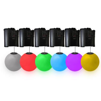 China hotel disco ball flying kinetic winch lighting system dmx led lifting crystal use for car show hotel event for sale