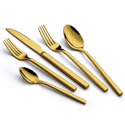 China Fast Delivery Hotels Restaurant Wedding Mirror Stainless Steel Flatware Set Stainless Steel Flatware Set Spoon Knife Fork Viable Flatware Set for sale