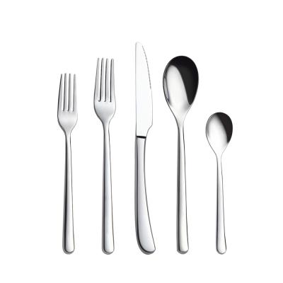 China Wholesale High Quality Fancy 5 Pcs Stainless Steel Spoon Knife Fork Viable Luxury Flatware Set for sale