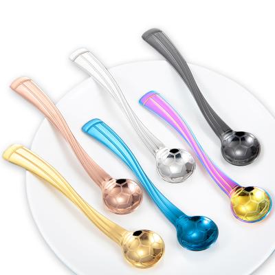 China Viable Wholesale Cheap Cutlery Set Spoons Christmas Honey Ice Cream Stainless Steel Teaspoon Spoon for sale