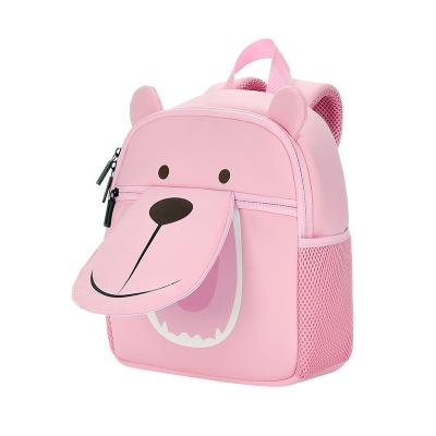 China Waterproof Kids Neoprene Backpack Animal Head Pack Bag Animal Design For Primary School for sale