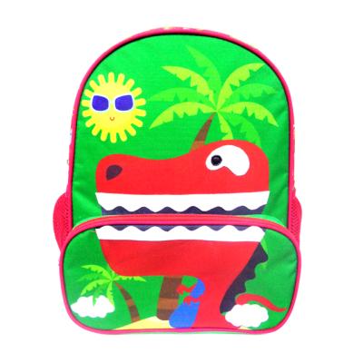 China Waterproof Animated Face Kids Bag Personalized Animal Scool Bag Dinosaur Backpack for sale