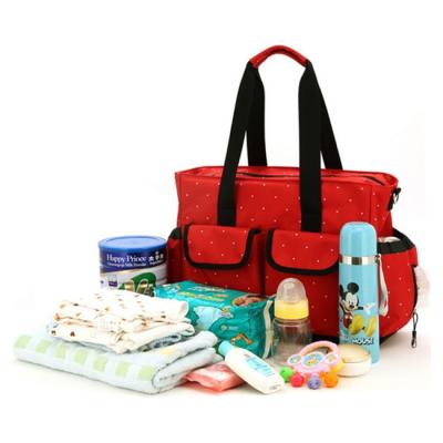 China Wholesale Baby Nappy Diaper Nanny Canvas TOWING BAG Cotton Changing Bag for sale