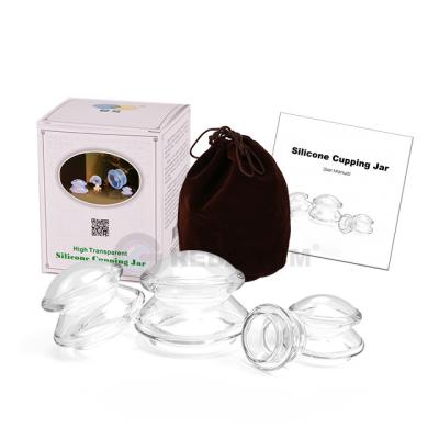 China Convenient Silicone Cupping Therapy Set Vacuum Cupping Set Physical Therapy Cupping Set for sale