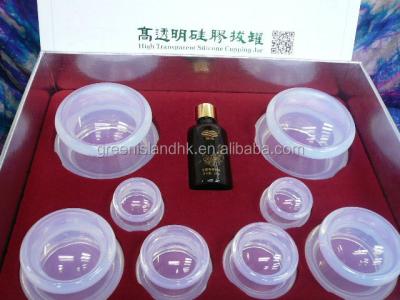 China Now Cupping Cupping/Flashing/Sliding High Quality Hijama Cupping Gift Package Transparent Silicone Cupping With Hijama Cupping Oil massage for sale