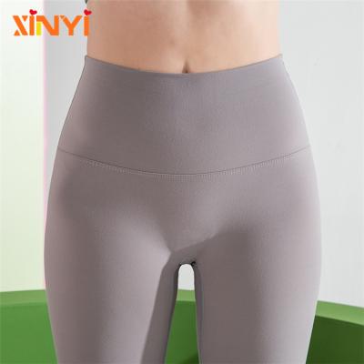 China Breathable High Waisted Crotchless Yoga Pants Naked Feeling Gym Sports Leggings for sale