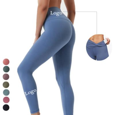 China Branded Branded Breathable Wear Fitness Pants Womens Private Label Leggings Sports Gym Custom Pants Crac! crack! for sale