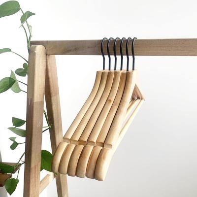 China Behind Doors/On Walls Hot Sale Factory New Design Hanger Wooden Suit Hangers Wooden Clothing Hangers for sale