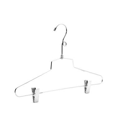 China Ushine Multifunctional Factory Polished Chrome With Steel Cut Coat Hanger Metal Suit Hanger for sale