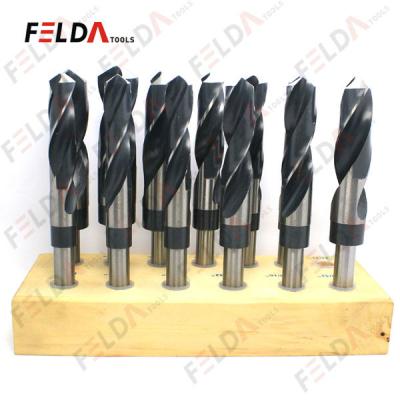 China High Speed ​​Steel Ground Groove Drill Bit Steel Ground Groove Metal Drill Bit 1/2 Oxide Reduced Shank Drill for sale