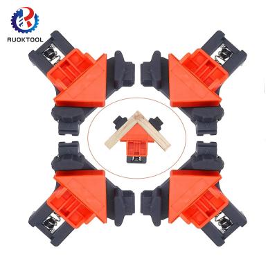 China RUOKTOOL Woodworking 60 Pcs 4 120 90 Degree Positioning Frame Fixing Cuts Wood Working Clamps Adjusts Right Angle Clamp for sale