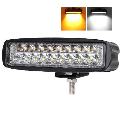 China Aluminum Alloy Housing Nest Design 2020 12v 24v 27w Two Color Truck Car Led Work Light Bar for sale