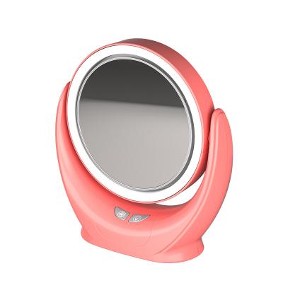 China Hotel 2022 hot sell mirror fan cosmetic facial beauty lamp portable mini desk fan black white bule pink available from china for sale