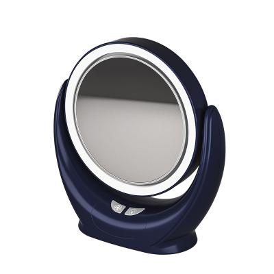 China Hotel makeup mirror fan hot sell mini personal smart table fan with makeup led light for cosmetics from china factory for sale