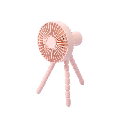 China Hotel small portable tripod fan customized plastic desktop mobile cooling fan office classroom dormitory use personalized hand fan for sale