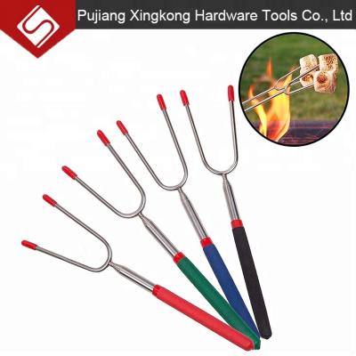 China Easily Cleaned Telescopic Camping Fork Durable, Stainless Steel, Campfire Cook for sale